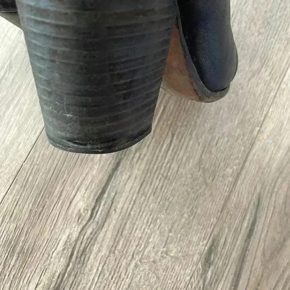 [7.5][W]Rag & Bone Newbury Nubuck Black Leather Heeled  Ankle Boots - Picture 6 of 11